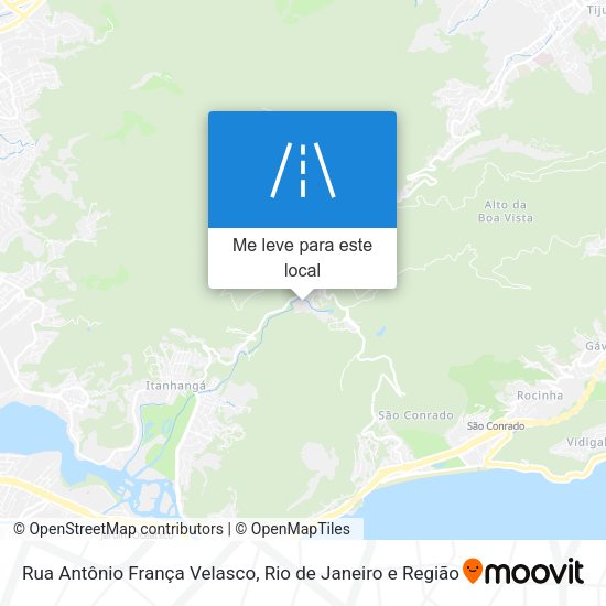 Rua Antônio França Velasco mapa