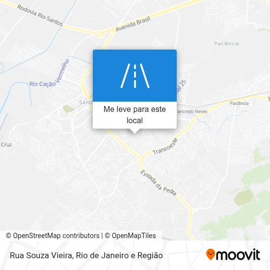 Rua Souza Vieira mapa
