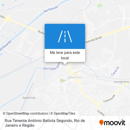 Rua Tenente Antônio Batista Segundo mapa