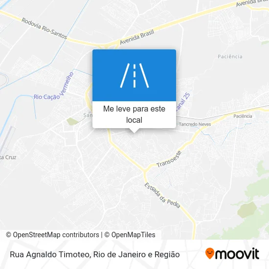 Rua Agnaldo Timoteo mapa