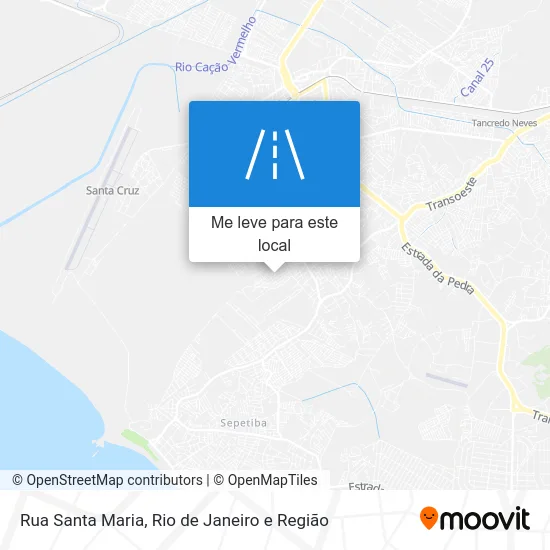 Rua Santa Maria mapa