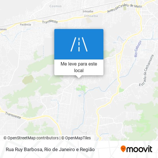 Rua Ruy Barbosa mapa