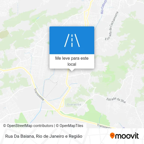 Rua Da Baiana mapa