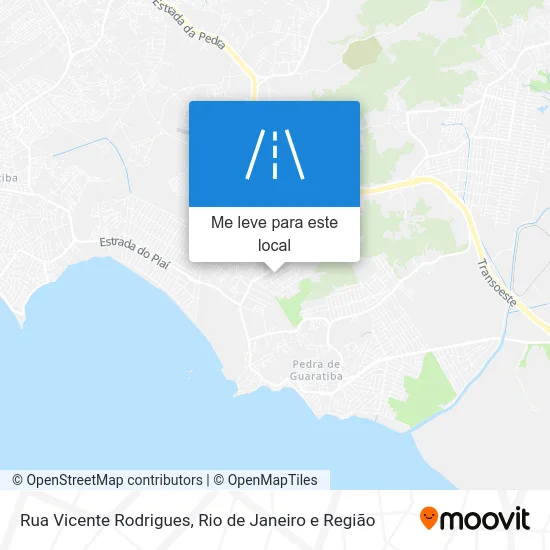 Rua Vicente Rodrigues mapa