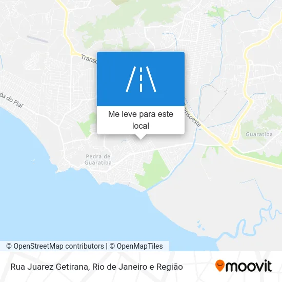 Rua Juarez Getirana mapa