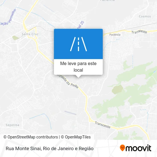 Rua Monte Sinai mapa