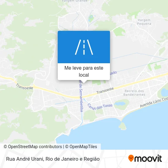 Rua André Urani mapa