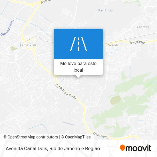 Avenida Canal Dois mapa