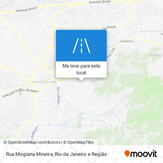 Rua Mogiana Mineira mapa