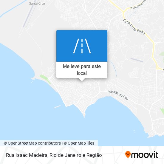 Rua Isaac Madeira mapa