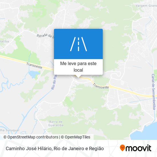 Caminho José Hilário mapa