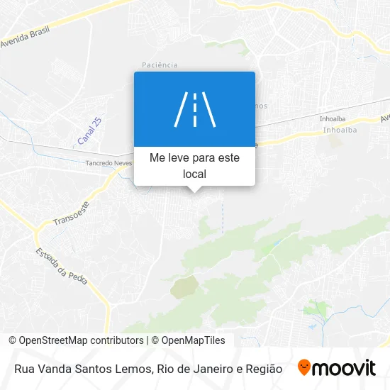 Rua Vanda Santos Lemos mapa