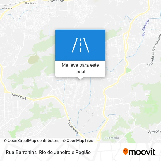 Rua Barreitins mapa