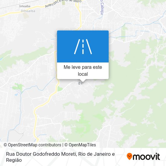 Rua Doutor Godofreddo Moreti mapa