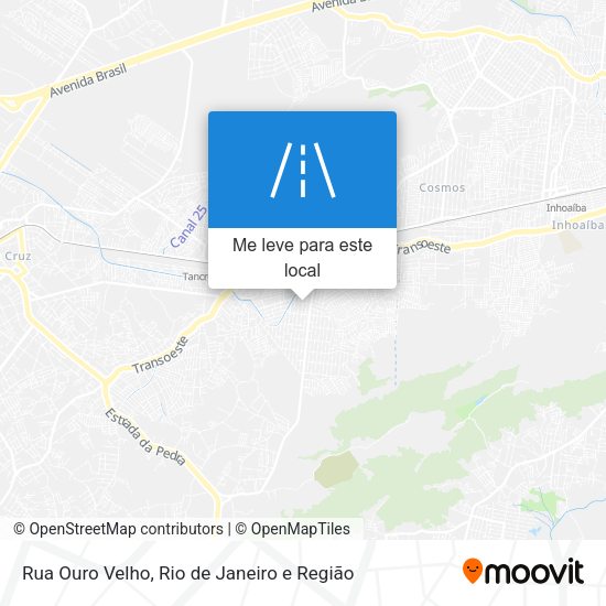 Rua Ouro Velho mapa