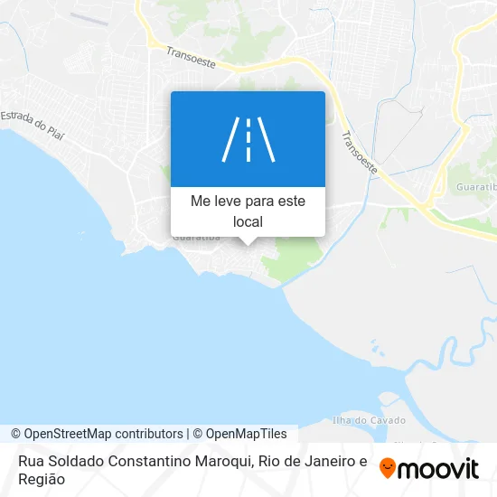 Rua Soldado Constantino Maroqui mapa