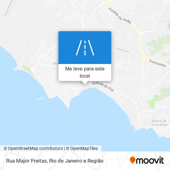 Rua Major Freitas mapa