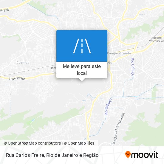 Rua Carlos Freire mapa