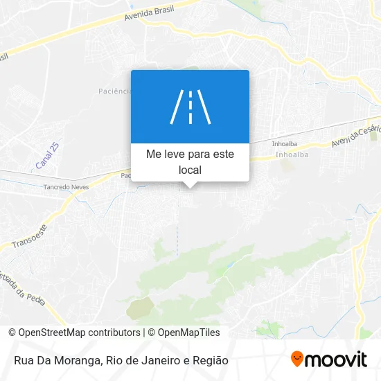 Rua Da Moranga mapa