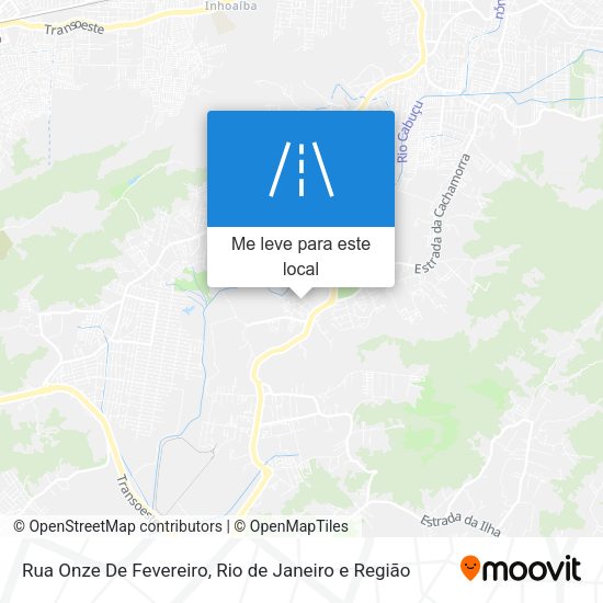 Rua Onze De Fevereiro mapa