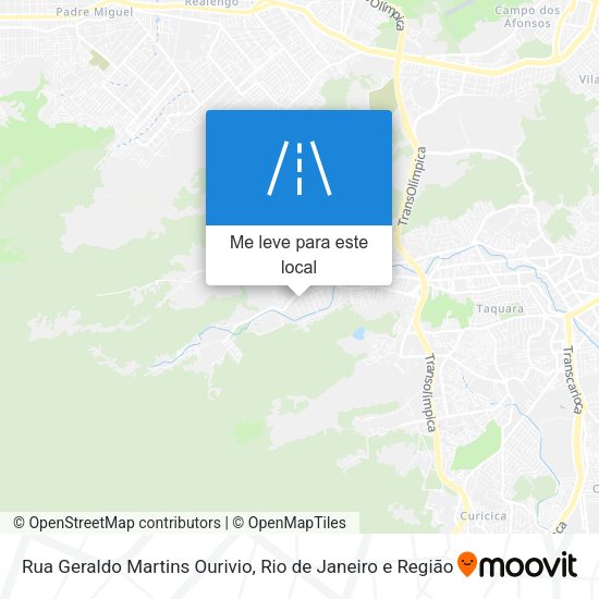 Rua Geraldo Martins Ourivio mapa