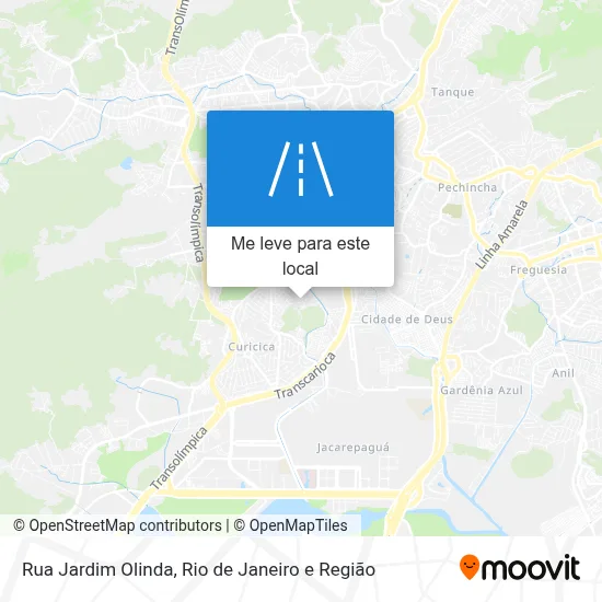 Rua Jardim Olinda mapa