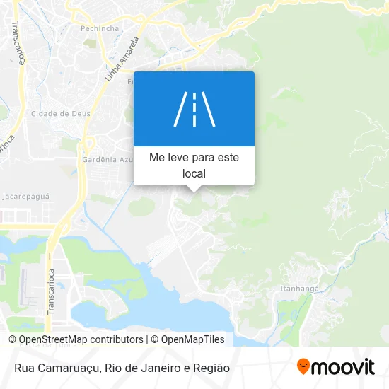 Rua Camaruaçu mapa