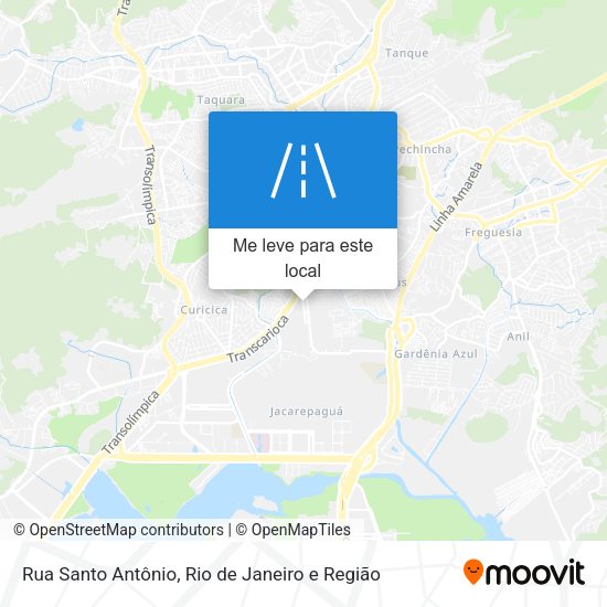 Rua Santo Antônio mapa