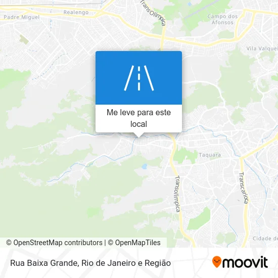 Rua Baixa Grande mapa