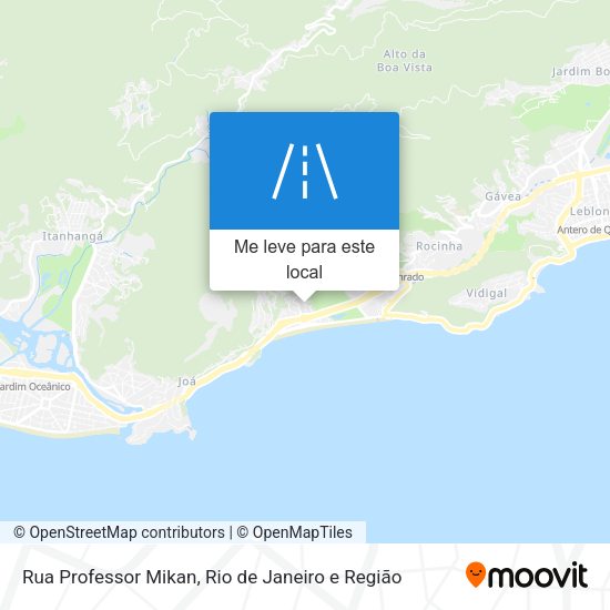 Rua Professor Mikan mapa