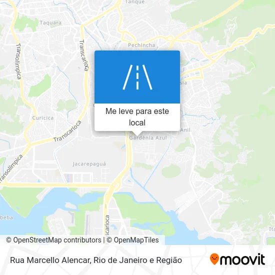 Rua Marcello Alencar mapa