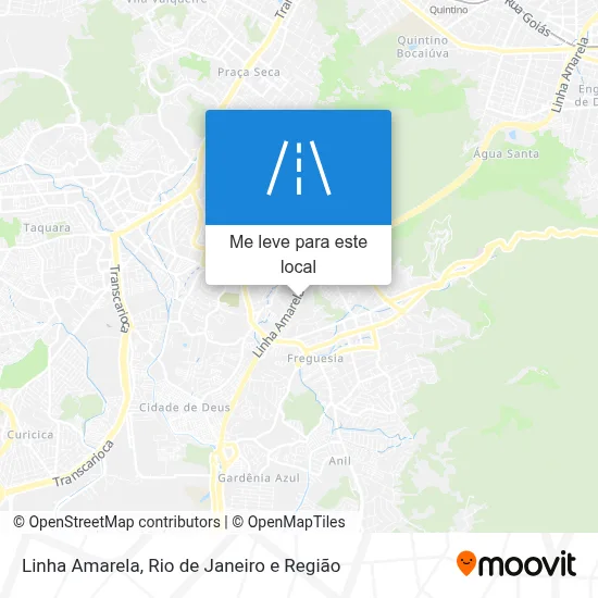 Linha Amarela mapa
