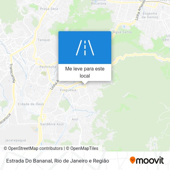 Estrada Do Bananal mapa