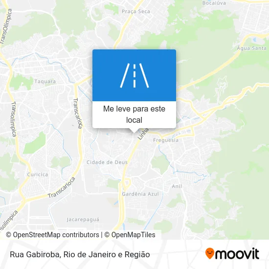 Rua Gabiroba mapa