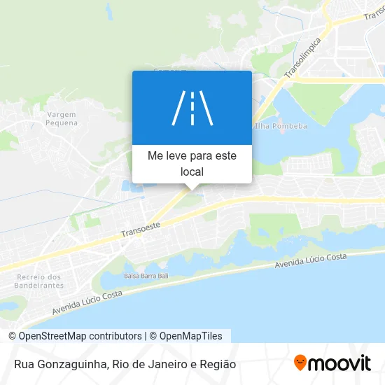 Rua Gonzaguinha mapa