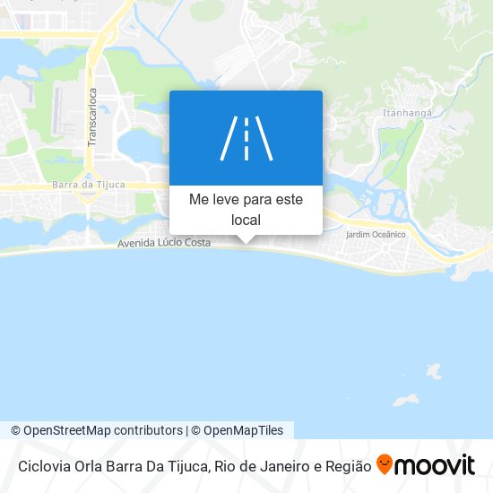 Ciclovia Orla Barra Da Tijuca mapa