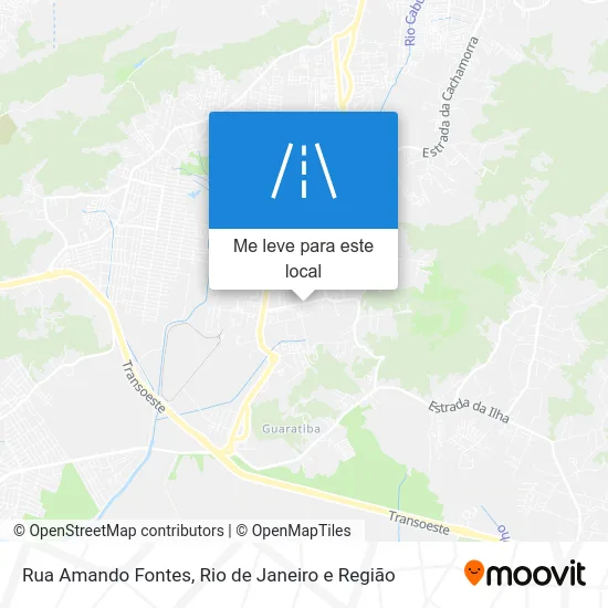Rua Amando Fontes mapa
