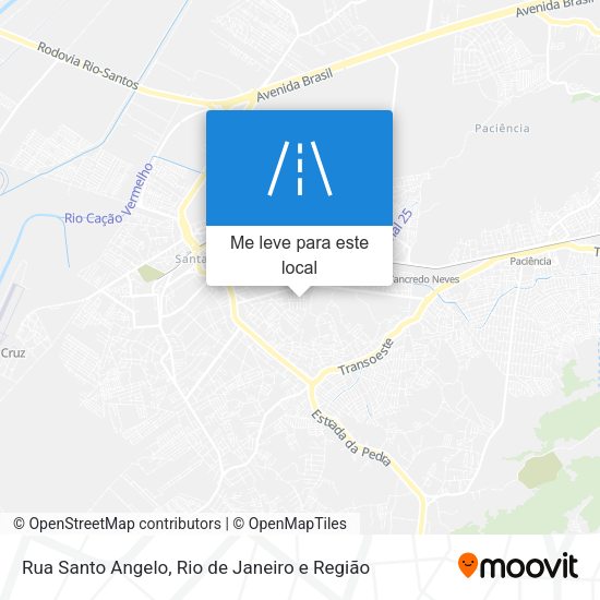 Rua Santo Angelo mapa