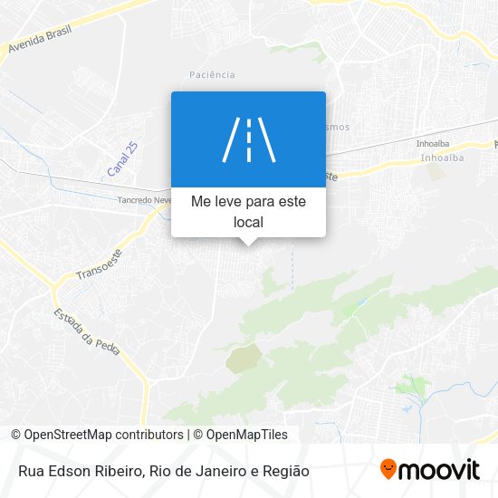 Rua Edson Ribeiro mapa
