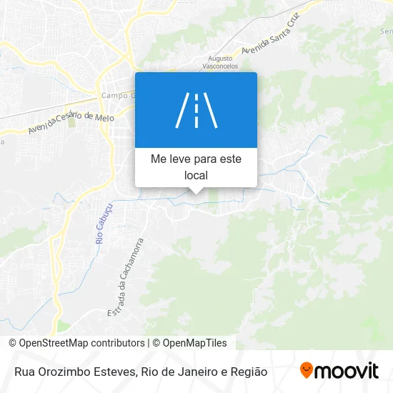 Rua Orozimbo Esteves mapa