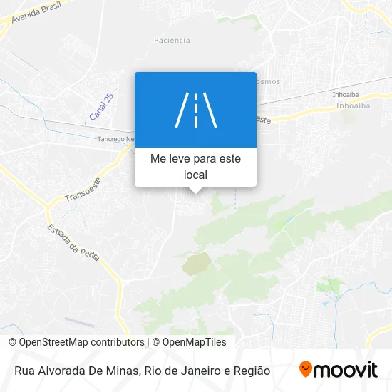 Rua Alvorada De Minas mapa