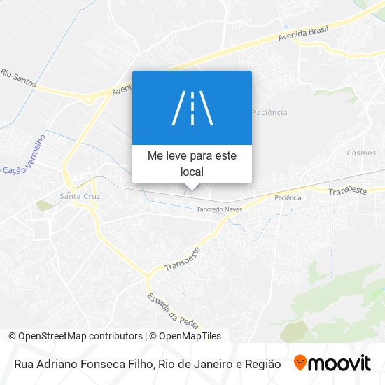 Rua Adriano Fonseca Filho mapa