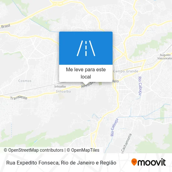 Rua Expedito Fonseca mapa