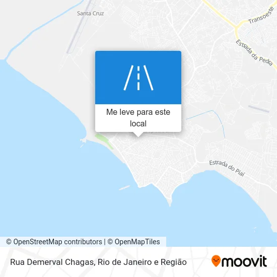 Rua Demerval Chagas mapa