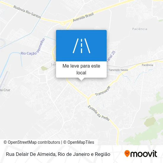 Rua Delair De Almeida mapa