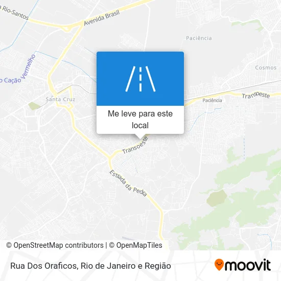 Rua Dos Oraficos mapa