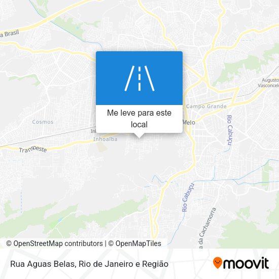 Rua Aguas Belas mapa