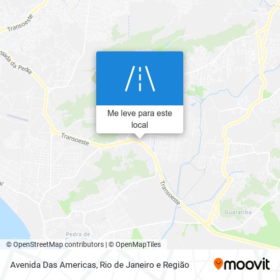 Avenida Das Americas mapa