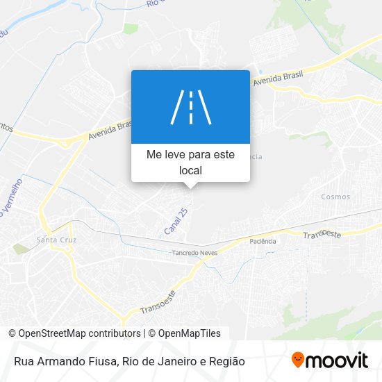 Rua Armando Fiusa mapa