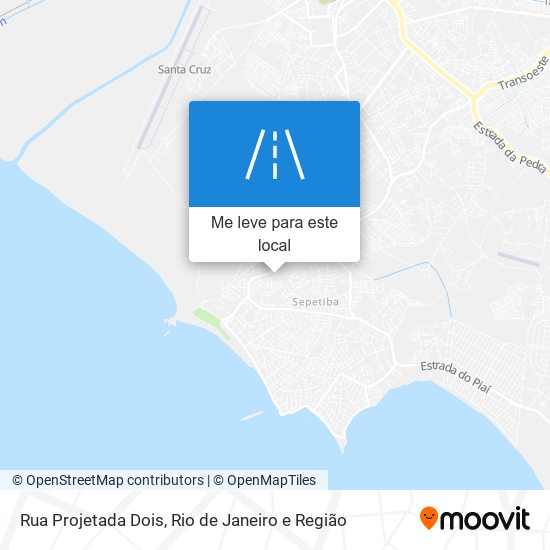 Rua Projetada Dois mapa